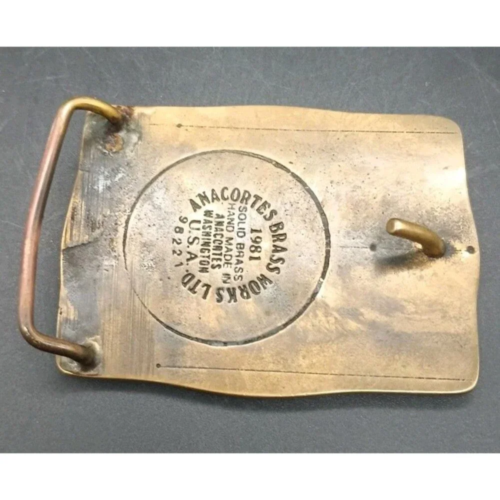 Anacortez Brass Belt Buckle Tenn Tom Waterway Contractors Morrison Knudsen Corp